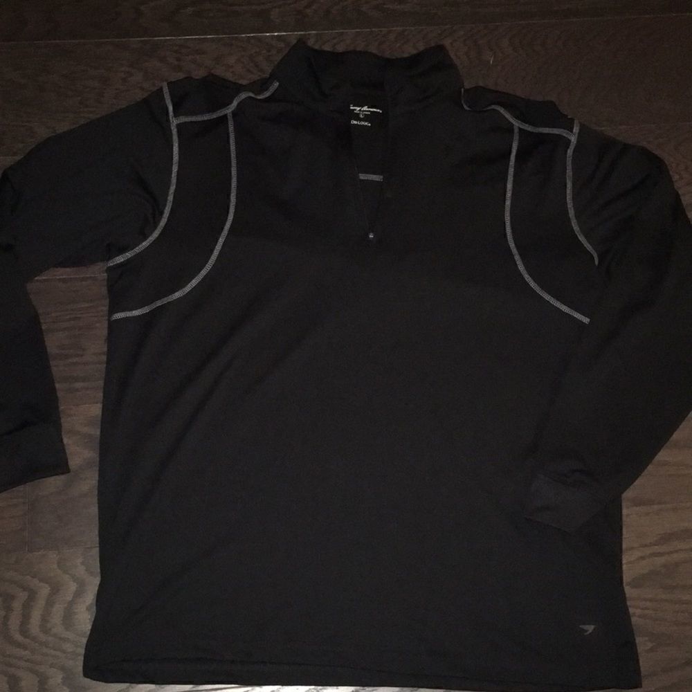 Black Long Sleeve Tommy Armour Dri-Logic winter 🏌️‍♂️golf sweatshirt shirt L